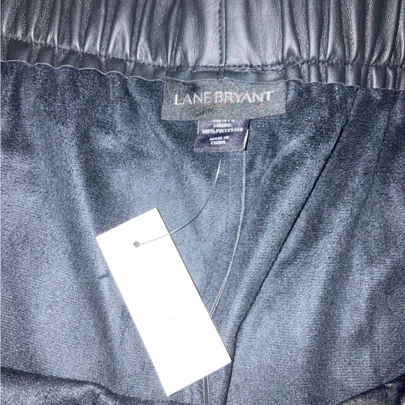New Lane Bryant faux leather wide leg crop pants plus size women’s 28 - Picture 2 of 7